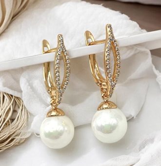 ohrringe mit perlen gold 90284 2