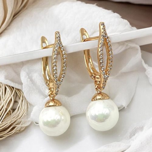 ohrringe mit perlen gold 90284 2