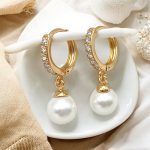 perlenohrringe gold damen 90241