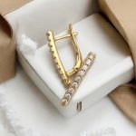 zirkonia ohrringe gold damen 90238 3