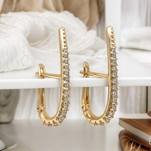 zirkonia ohrringe gold90240 2