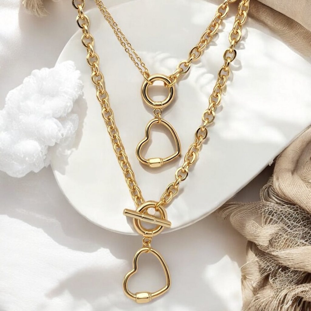 schmuckset gold damen 60107 4