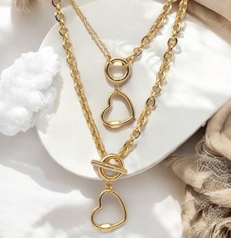 schmuckset gold damen 60107 4