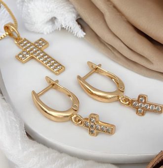 schmuckset gold damen 60145